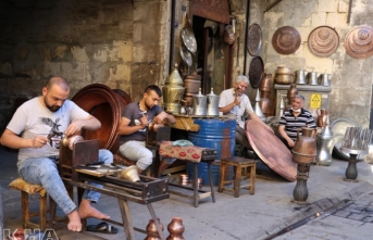 Bakırcılar Çarşısı’nda çekiç sesleri yeniden yükselmeye başladı